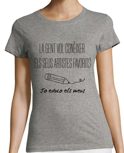 Camiseta mujer Artistes negre - latostadora.com - Modalova
