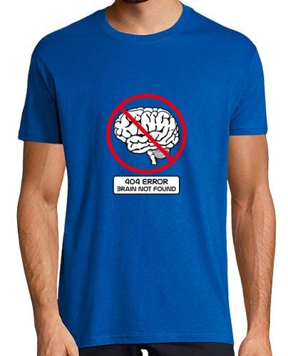 Camiseta Hombre Manga Corta 404 error cerebro no encontrado camiseta hombre laTostadora - latostadora.com - Modalova