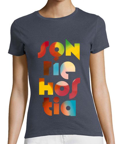 Camiseta mujer SONRÍE HOSTIA (rojo) laTostadora - latostadora.com - Modalova