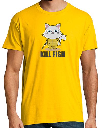 Camiseta Kill Bill parodia gato fish - latostadora.com - Modalova