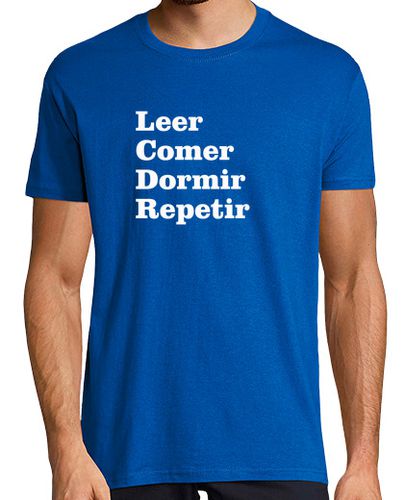 Camiseta Hombre Manga Corta Camiseta leer, comer, dormir, repetir laTostadora - latostadora.com - Modalova