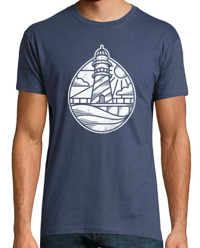 Camiseta Lighthouse Water Drop Vintage Design - latostadora.com - Modalova