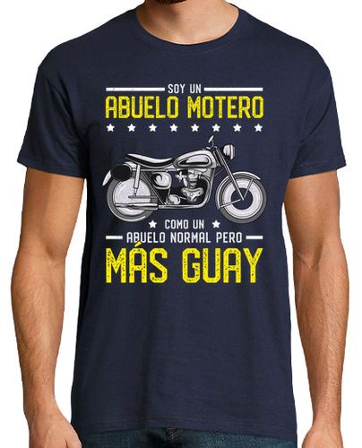 Camiseta Hombre Manga Corta Soy un Abuelo Motero Como un Abuelo Normal pero Más Guay Regalo Día Del Padre laTostadora - latostadora.com - Modalova