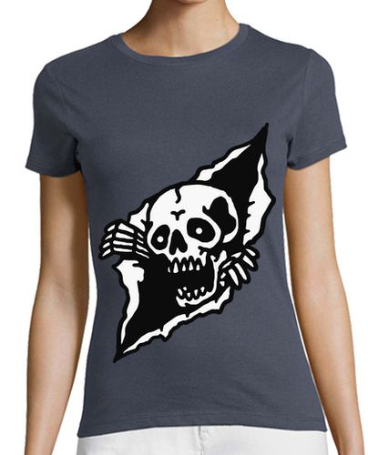 Camiseta Mujer Manga Corta cráneo destrozado laTostadora - latostadora.com - Modalova