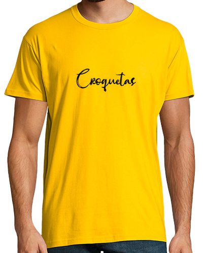 Camiseta Hombre, camiseta croquetas amarillo limón, calidad extra laTostadora - latostadora.com - Modalova