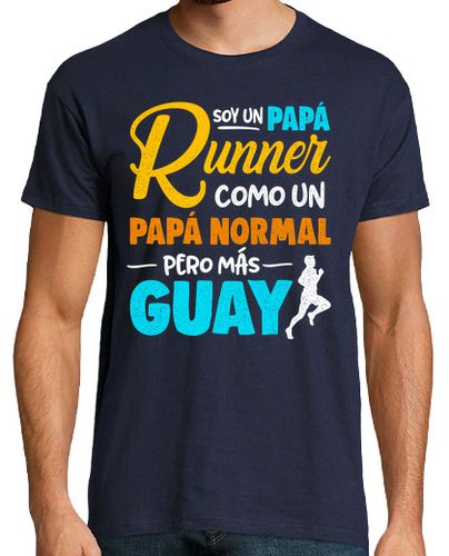 Camiseta Hombre Manga Corta Papá Runner Guay Running Regalo Día Del Padre Deporte laTostadora - latostadora.com - Modalova