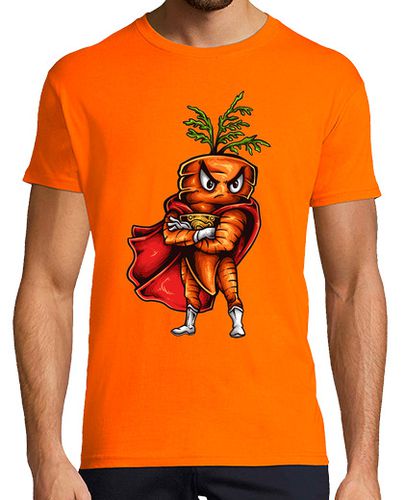 Camiseta Camiseta Humor Graciosa Super Zanahoria Vegetariano laTostadora - latostadora.com - Modalova