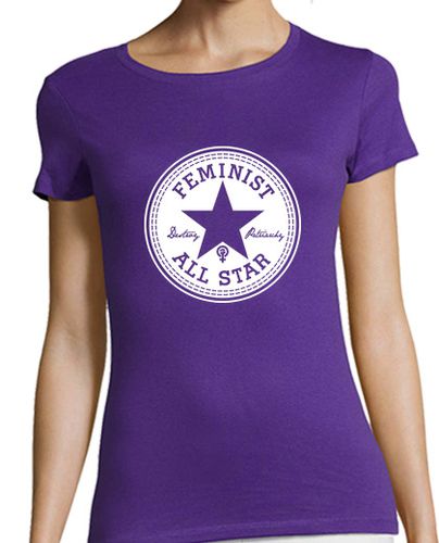 Camiseta mujer Feminist All Star - Destroy Patriarchy laTostadora - latostadora.com - Modalova