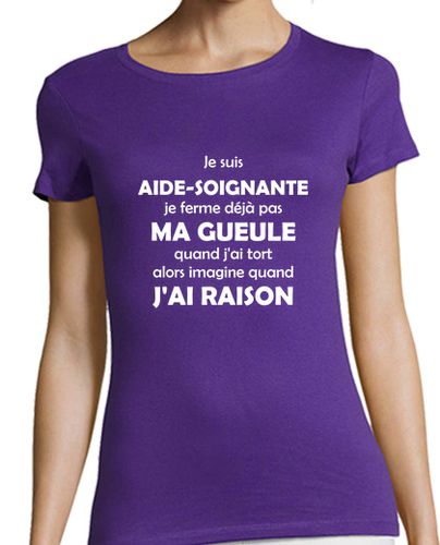 Camiseta Mujer Manga Corta Soy auxiliar de enfermeria laTostadora - latostadora.com - Modalova