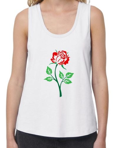 Camiseta Mujer Tirantes Loose Fit Flor de rosa laTostadora - latostadora.com - Modalova