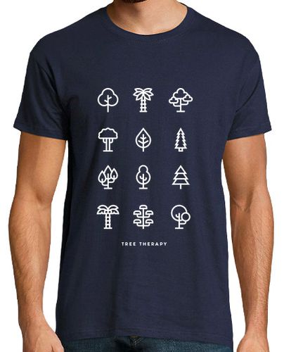 Camiseta Hombre Manga Corta la terapia del árbol se oscurece laTostadora - latostadora.com - Modalova