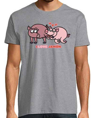 Camiseta Hombre Manga Corta I Love Jamón laTostadora - latostadora.com - Modalova