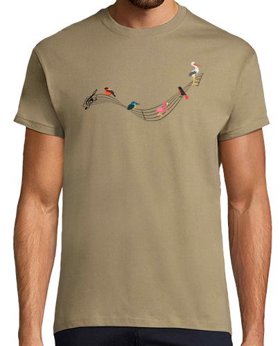 Camiseta Hombre Manga Corta Música de la naturaleza laTostadora - latostadora.com - Modalova