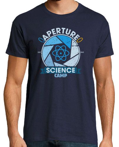 Camiseta Aperture Science Camp - latostadora.com - Modalova