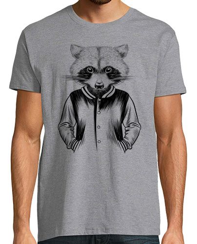 Camiseta Hombre Manga Corta Mapache hipster laTostadora - latostadora.com - Modalova