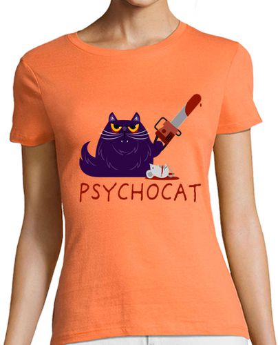 Camiseta Mujer Manga Corta psychocat laTostadora - latostadora.com - Modalova