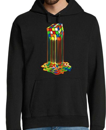 Sudadera Con Capucha Para Hombre Cubo de Rubik Derretido laTostadora - latostadora.com - Modalova