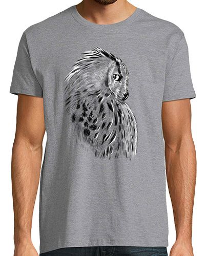 Camiseta Hombre Manga Corta Boceto del buho de perfil laTostadora - latostadora.com - Modalova