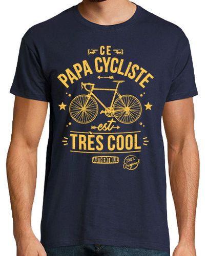 Camiseta Ce papa cycliste est très cool - latostadora.com - Modalova