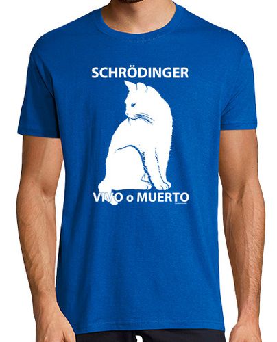Camiseta SCHRODINGER GATO BLANCO oo - latostadora.com - Modalova