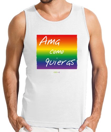 Camiseta Hombre Sin Mangas Camiseta tirantes Ama como quieras chico laTostadora - latostadora.com - Modalova