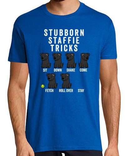 Camiseta Staffordshire Bull Terrier Stubborn laTostadora - latostadora.com - Modalova