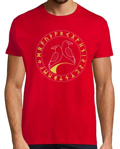 Camiseta Cuervos de Odín y runas - latostadora.com - Modalova