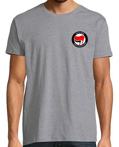 Camiseta Camiseta gris h - Acción antifascista red flag first laTostadora - latostadora.com - Modalova