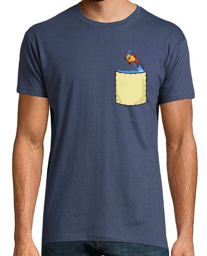 Camiseta serie pocket bolsillo pez - latostadora.com - Modalova