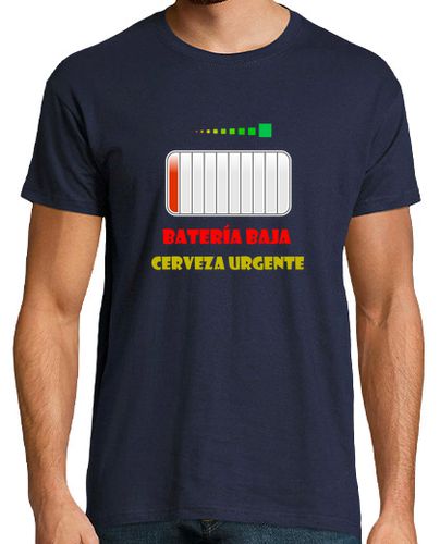 Camiseta Batería, Cerveza, Hombre, manga corta, azul marino, calidad extra - latostadora.com - Modalova