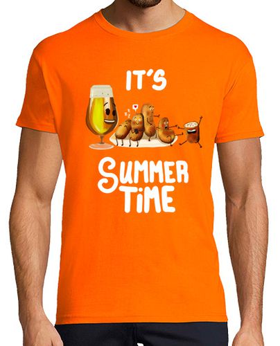 Camiseta Cerveza y Tapa - Summer Time - latostadora.com - Modalova