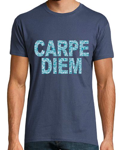 Camiseta Hombre Manga Corta Camiseta Carpe Diem azul laTostadora - latostadora.com - Modalova