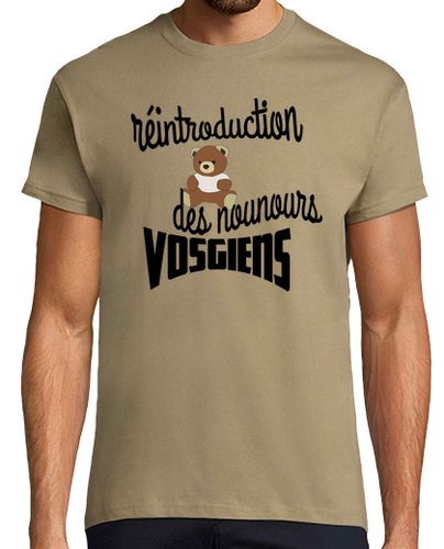 Camiseta Hombre Manga Corta reintroducción de osos de peluche vosges laTostadora - latostadora.com - Modalova