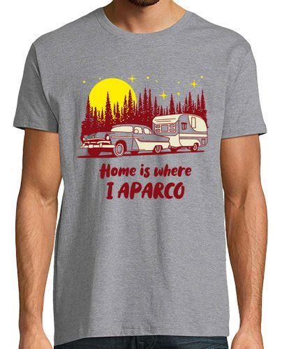 Camiseta Home Is Where I Aparco Camping Caravana - latostadora.com - Modalova