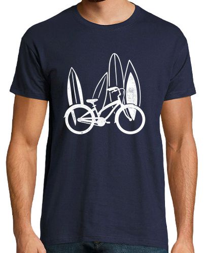 Camiseta Bicicleta Surfera Ciclismo Tablas De Surf Bici Vintage - latostadora.com - Modalova