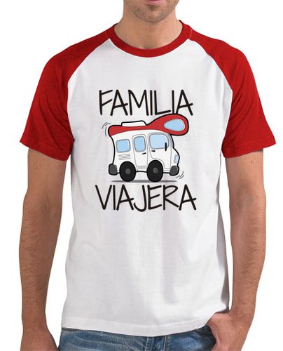 Camiseta Hombre Estilo Béisbol Familia Viajera laTostadora - latostadora.com - Modalova