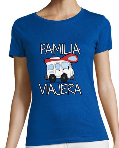Camiseta mujer Familia Viajera - latostadora.com - Modalova