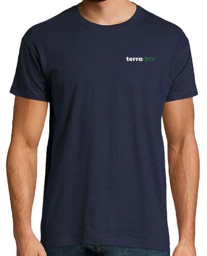 Camiseta Terradron drone pilot. Delante y detrás. Hombre, manga corta, azul marino, calidad extra - latostadora.com - Modalova