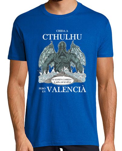 Camiseta Crida a Cthulhu però en valencià Blanc laTostadora - latostadora.com - Modalova