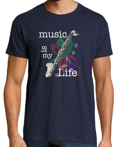 Camiseta Music ia my Life - Clarinete Bajo - latostadora.com - Modalova