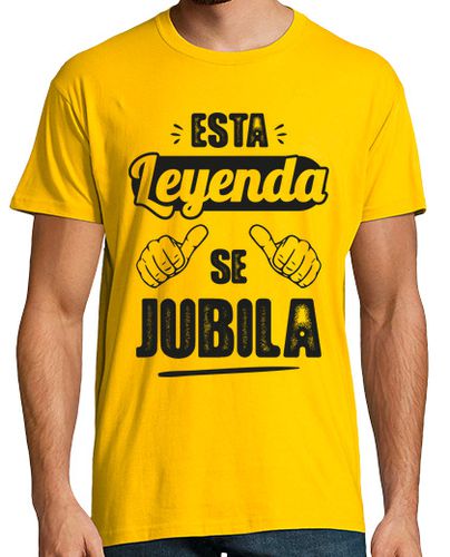 Camiseta Hombre Manga Corta Esta Leyenda Se Jubila V1 laTostadora - latostadora.com - Modalova