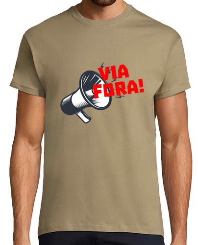 Camiseta Via Fora, samarreta curta caqui home - latostadora.com - Modalova