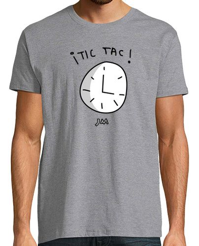 Camiseta Hombre Manga Corta 14. Reloj / Clock (Inktober 2018) laTostadora - latostadora.com - Modalova