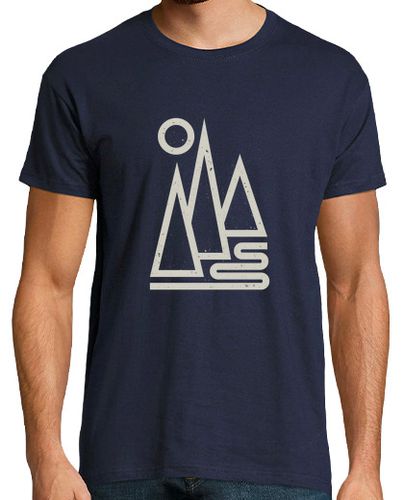 Camiseta hombre - montañas geométricas - latostadora.com - Modalova