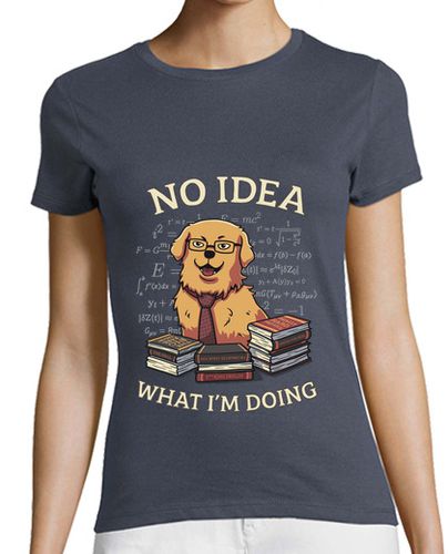 Camiseta mujer Golden Perro Científico Camiseta - latostadora.com - Modalova