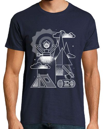 Camiseta geométrica-camping - latostadora.com - Modalova