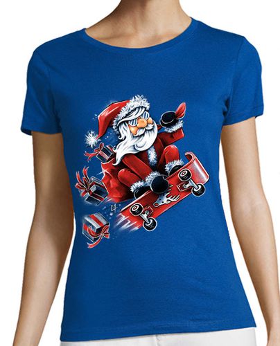 Camiseta Mujer Manga Corta patinaje de santa laTostadora - latostadora.com - Modalova