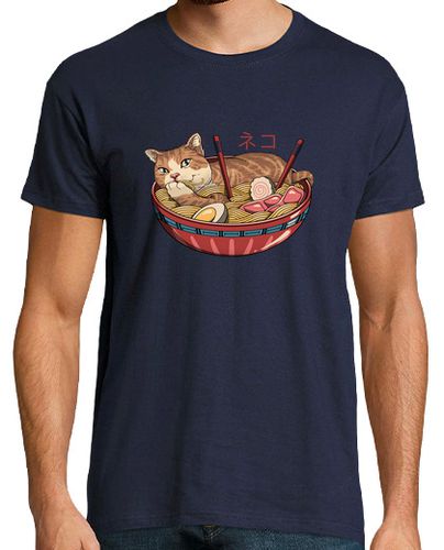 Camiseta Hombre Manga Corta neko ramen v2 camisa para hombre laTostadora - latostadora.com - Modalova