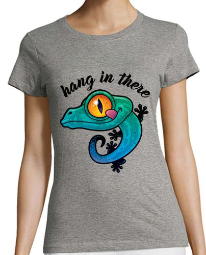 Camiseta mujer colgar allí gecko colorido - latostadora.com - Modalova