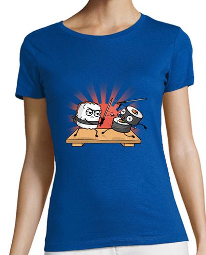 Camiseta mujer batalla de sushi samurai - latostadora.com - Modalova